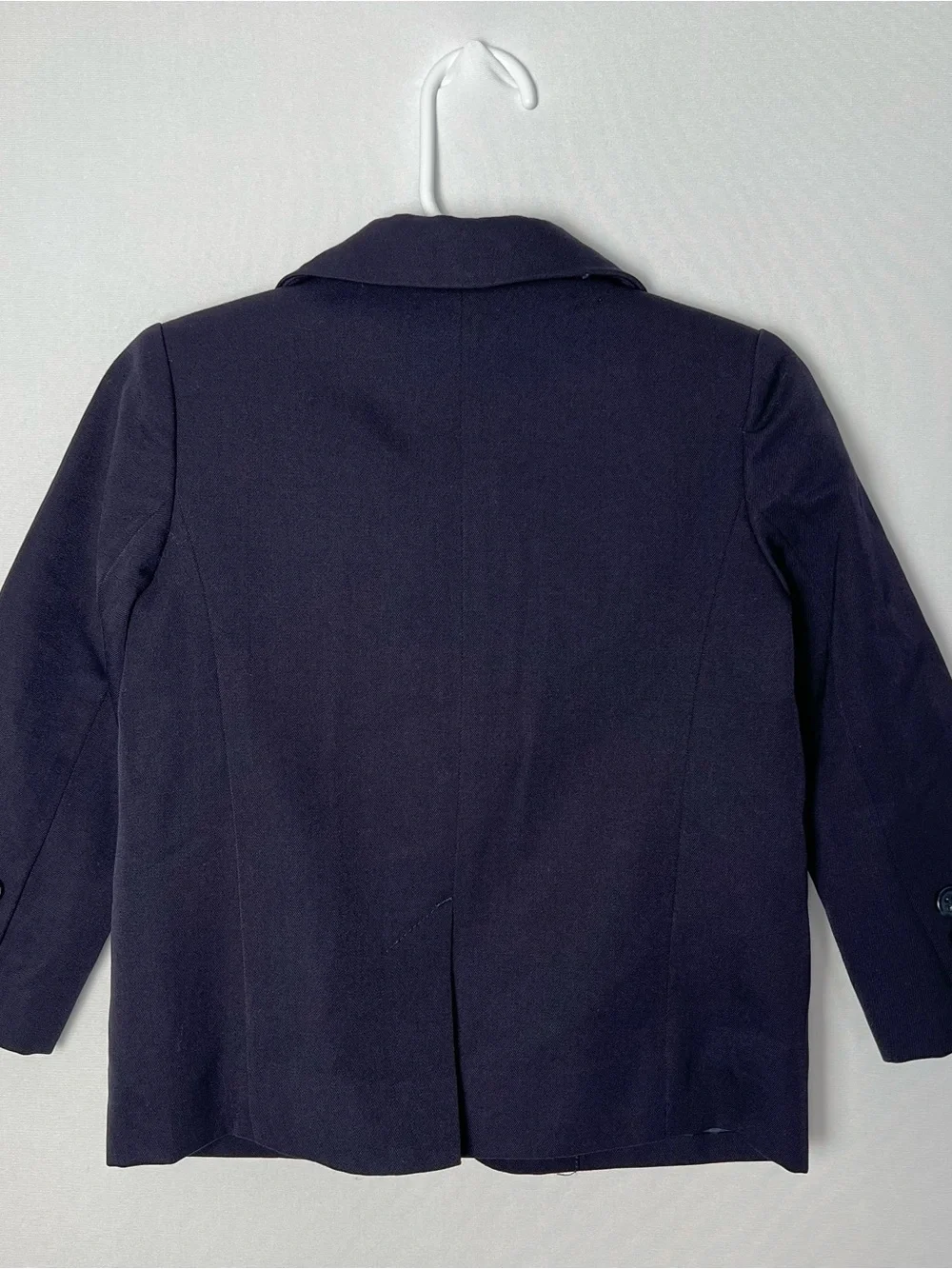 Janie and Jack Baby Boy Wool Button Up Blazer Sport Coat Navy Blue 18-24 Months